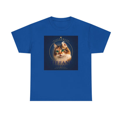 Cat Portrait Tee — 'Tiffany' Vintage-Style Feline Graphic T-Shirt