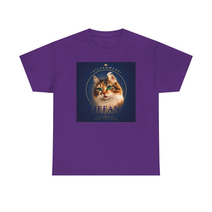 Cat Portrait Tee — 'Tiffany' Vintage-Style Feline Graphic T-Shirt