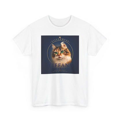 Cat Portrait Tee — 'Tiffany' Vintage-Style Feline Graphic T-Shirt