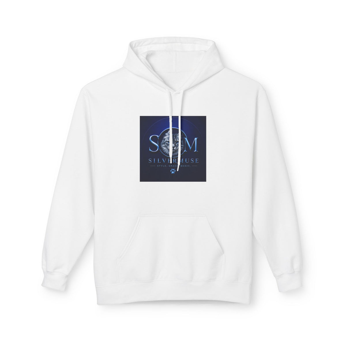 S.E.A.M. Silver Sphere Logo Hoodie — Modern Sci‑Fi Graphic Pullover
