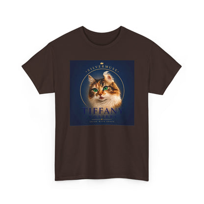 Cat Portrait Tee — 'Tiffany' Vintage-Style Feline Graphic T-Shirt