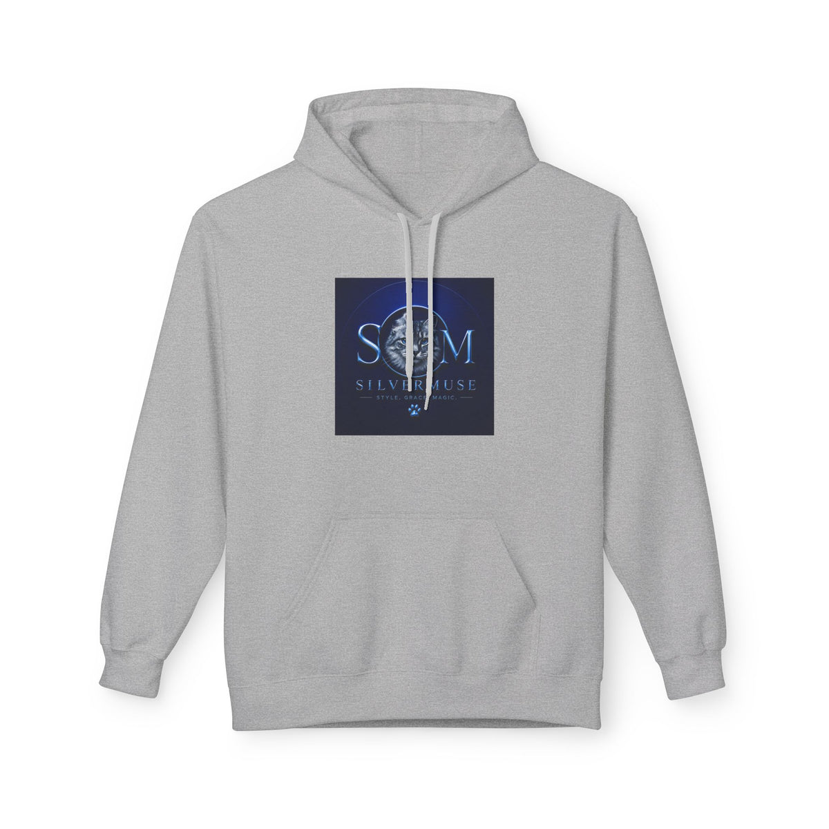 S.E.A.M. Silver Sphere Logo Hoodie — Modern Sci‑Fi Graphic Pullover