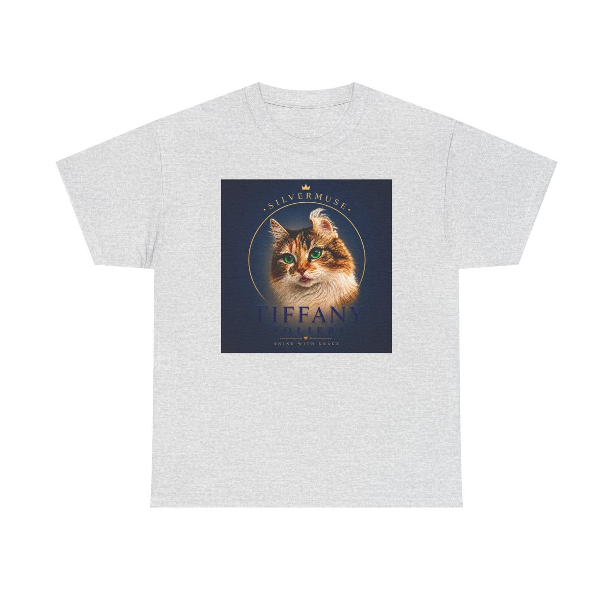 Cat Portrait Tee — 'Tiffany' Vintage-Style Feline Graphic T-Shirt