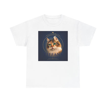 Cat Portrait Tee — 'Tiffany' Vintage-Style Feline Graphic T-Shirt