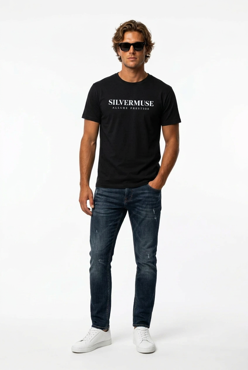 Allure Prestige Classic Logo T-Shirt | SilverMuse