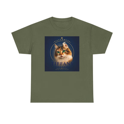 Cat Portrait Tee — 'Tiffany' Vintage-Style Feline Graphic T-Shirt