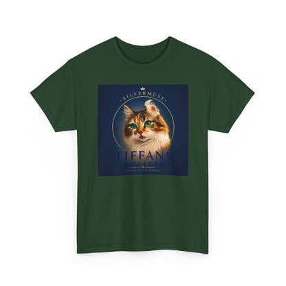 Cat Portrait Tee — 'Tiffany' Vintage-Style Feline Graphic T-Shirt