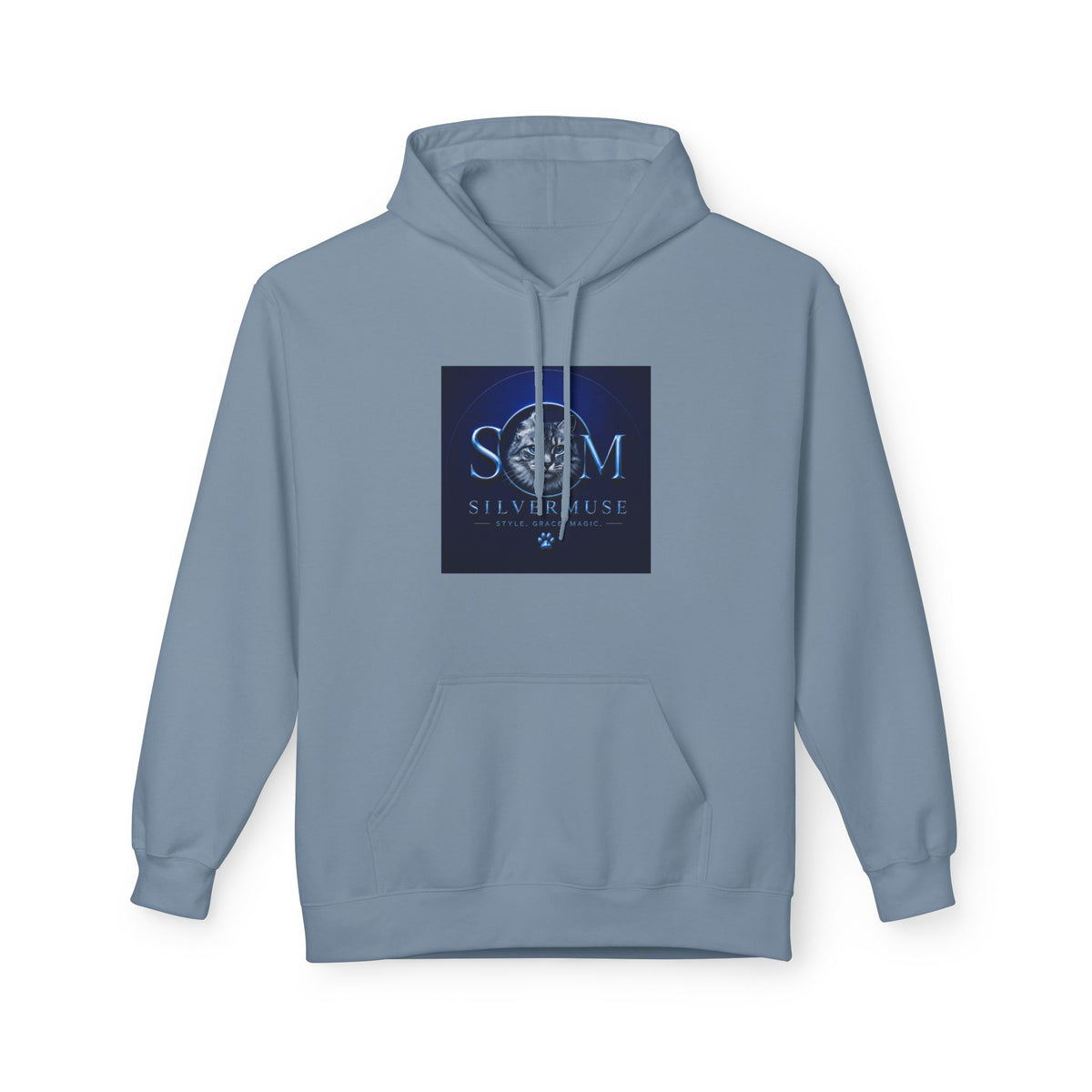S.E.A.M. Silver Sphere Logo Hoodie — Modern Sci‑Fi Graphic Pullover