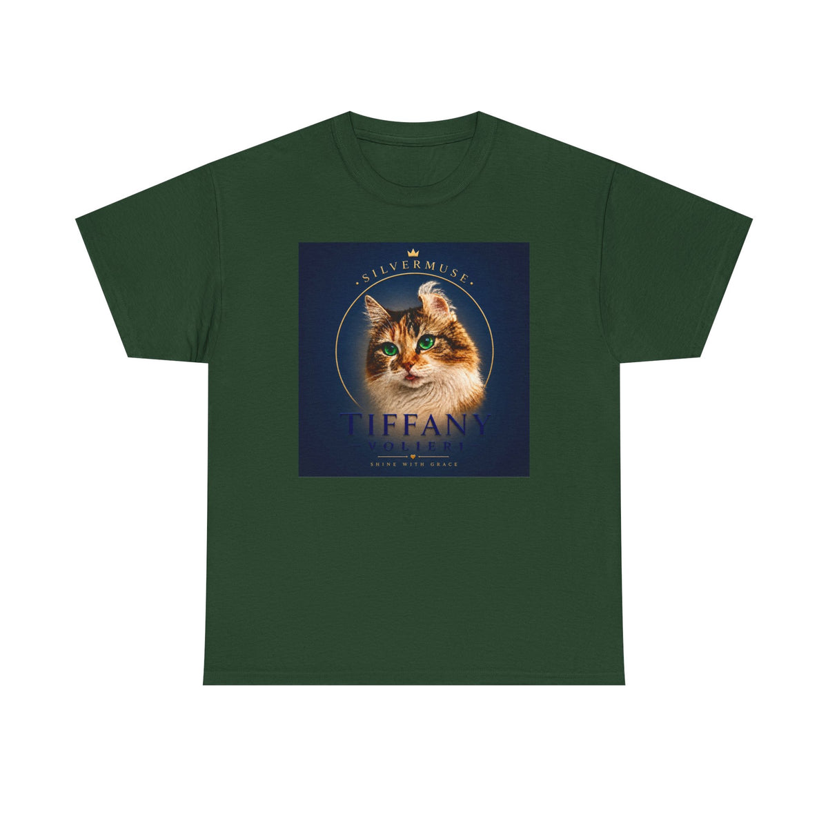Cat Portrait Tee — 'Tiffany' Vintage-Style Feline Graphic T-Shirt