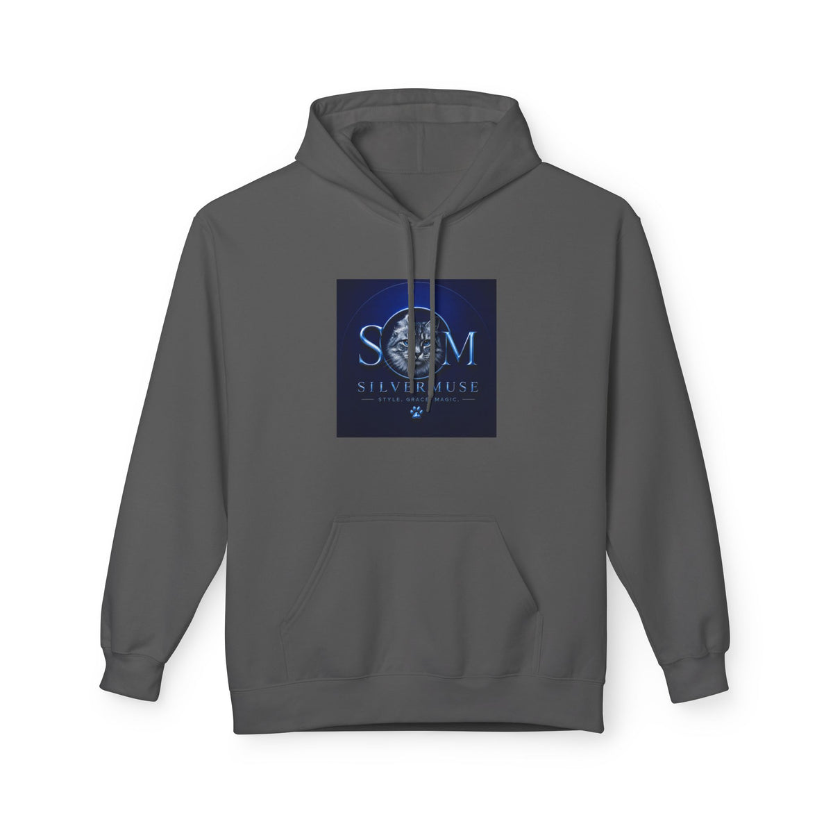 S.E.A.M. Silver Sphere Logo Hoodie — Modern Sci‑Fi Graphic Pullover
