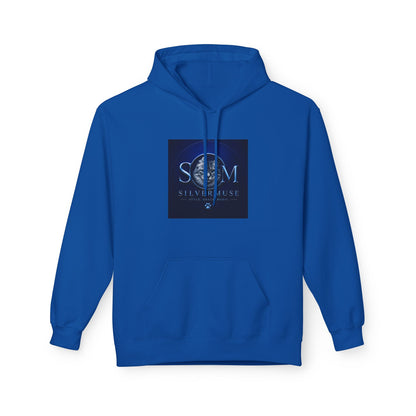 S.E.A.M. Silver Sphere Logo Hoodie — Modern Sci‑Fi Graphic Pullover