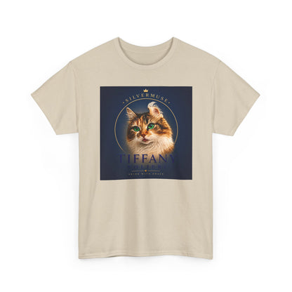 Cat Portrait Tee — 'Tiffany' Vintage-Style Feline Graphic T-Shirt