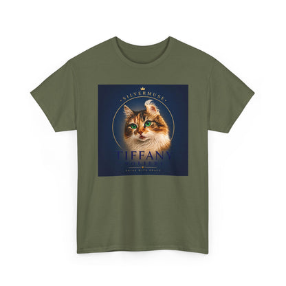 Cat Portrait Tee — 'Tiffany' Vintage-Style Feline Graphic T-Shirt