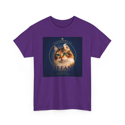 Cat Portrait Tee — 'Tiffany' Vintage-Style Feline Graphic T-Shirt