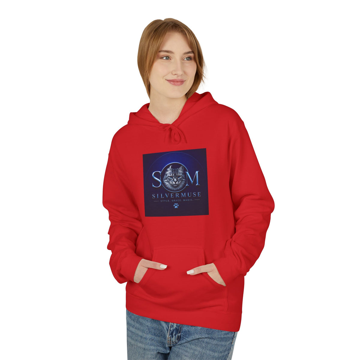 S.E.A.M. Silver Sphere Logo Hoodie — Modern Sci‑Fi Graphic Pullover