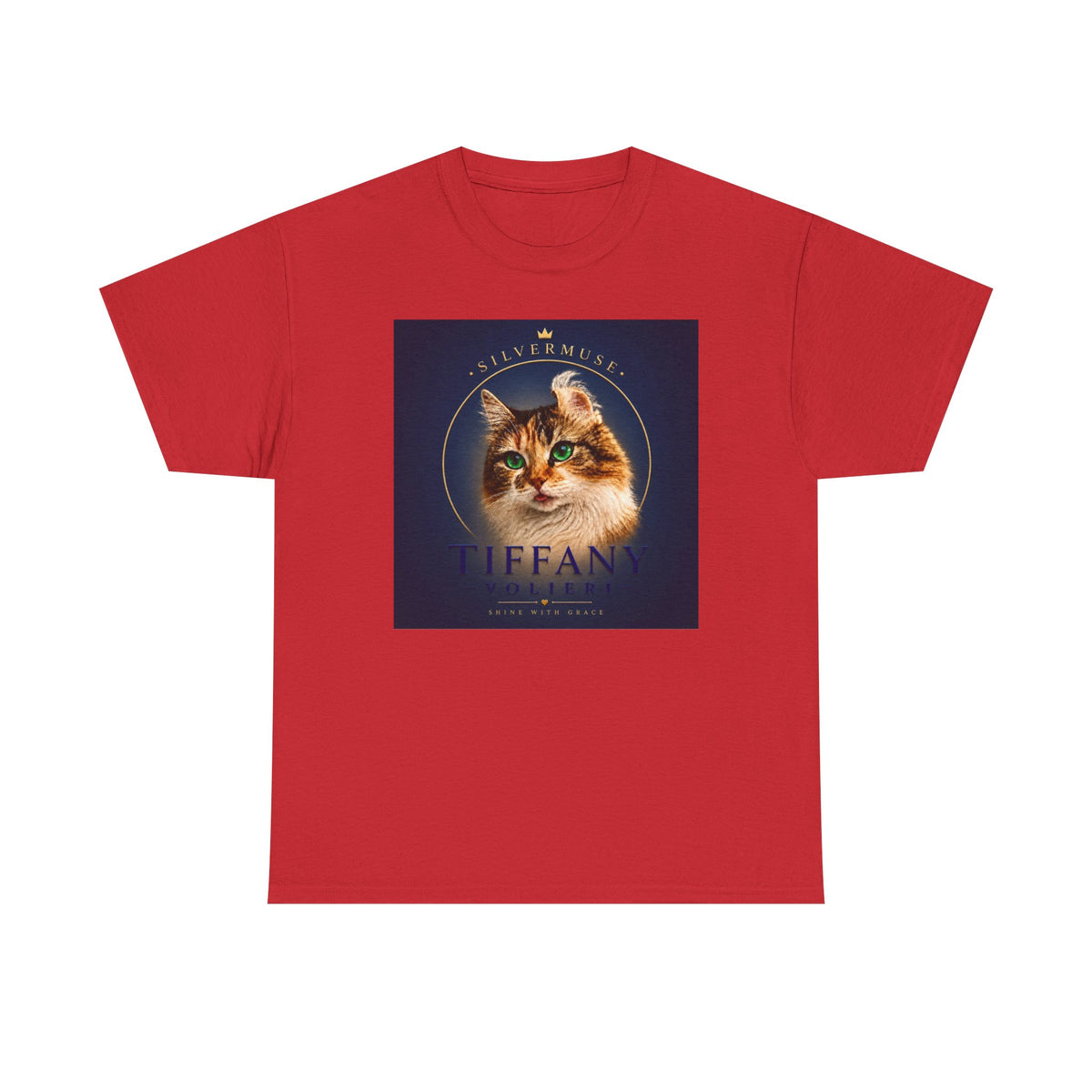 Cat Portrait Tee — 'Tiffany' Vintage-Style Feline Graphic T-Shirt