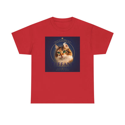 Cat Portrait Tee — 'Tiffany' Vintage-Style Feline Graphic T-Shirt