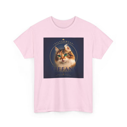 Cat Portrait Tee — 'Tiffany' Vintage-Style Feline Graphic T-Shirt