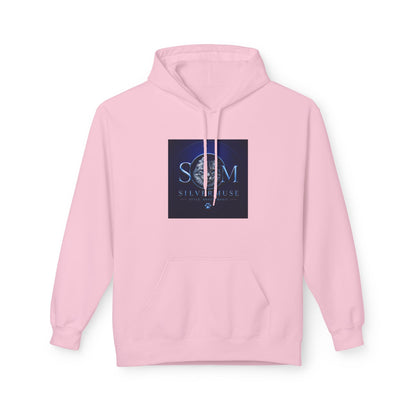 S.E.A.M. Silver Sphere Logo Hoodie — Modern Sci‑Fi Graphic Pullover