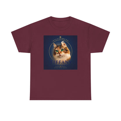 Cat Portrait Tee — 'Tiffany' Vintage-Style Feline Graphic T-Shirt